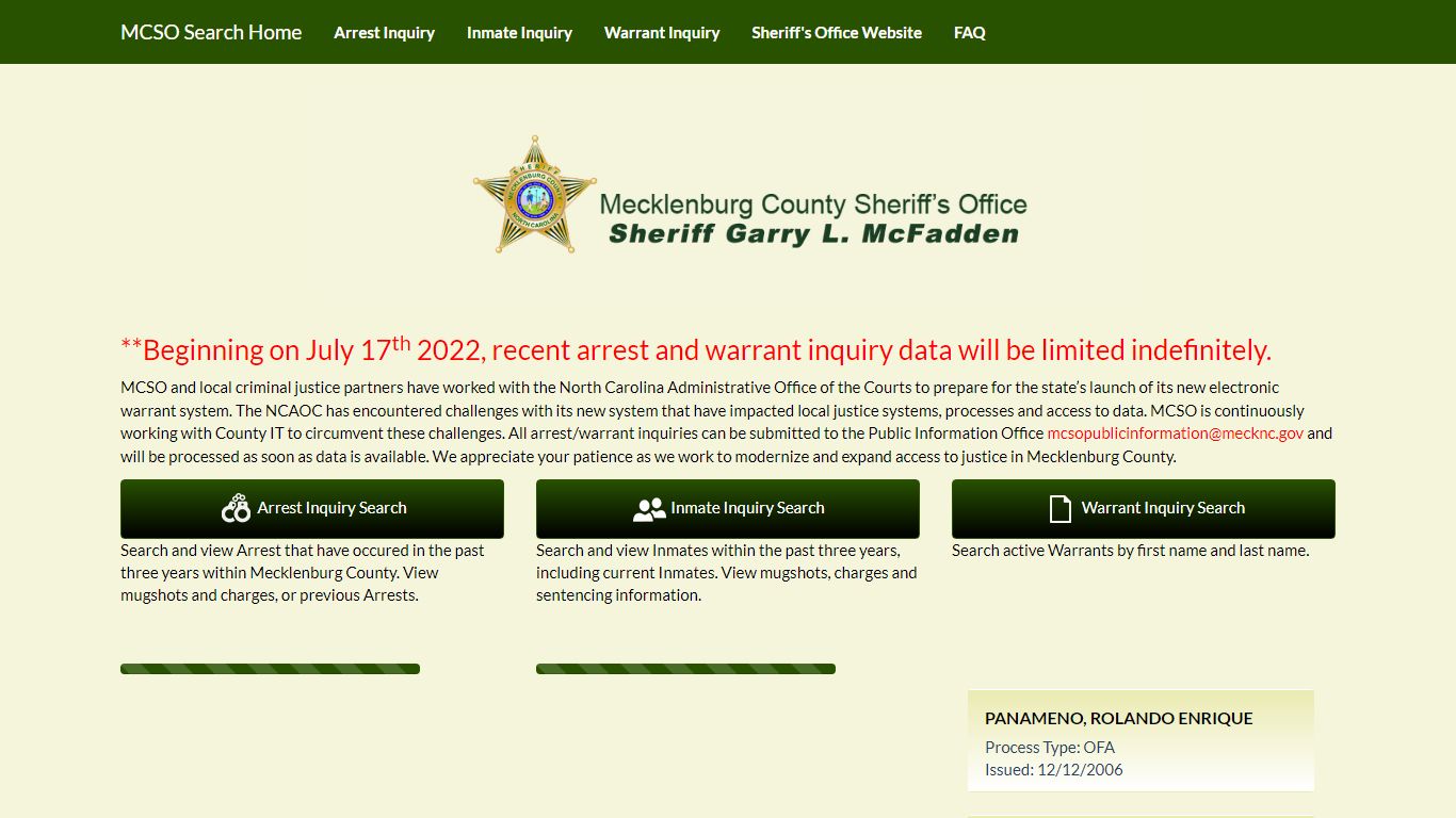 MCSO - mecknc.gov